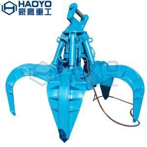 Haoyo Hydraulic Garbage Loading Steel Scrap Orange Peel Grab Bucket