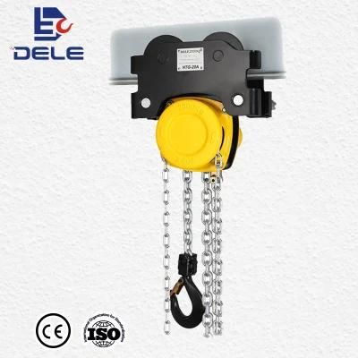 Dele 2t Ytg Manual Chain Hoist with Trolley Wholesale