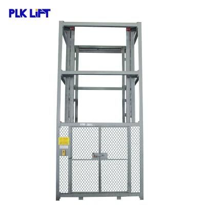 Two Guide Rails Warehouse Industrial Elevator Lift