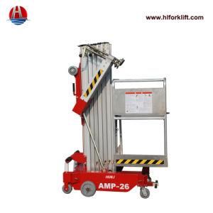 Aluminum Material Goods Mobile Single Mast 10m Aerial Work Platform