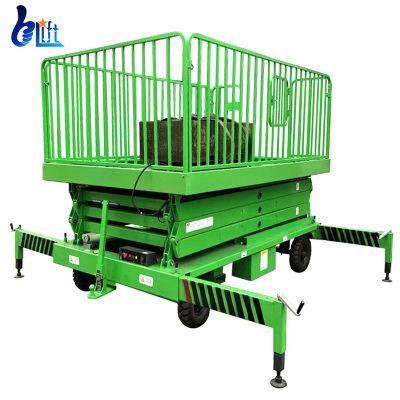500kg Hydraulic Aerial Mobile Scissor Lift Electric Construction Elevator