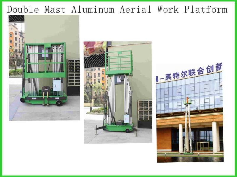 Single Mast Aerial Work Platform 10m Height 130kg Capacity