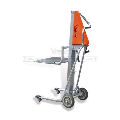 Mini Stacker with Manual Drive Winch Lifting 120kg Load Capacity