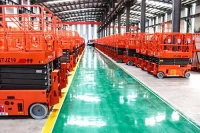 Indoor Hotel Factory Warehouse 6-14m 300-1000kg CE Electric Work Platform Man Vertical Scissor Lift