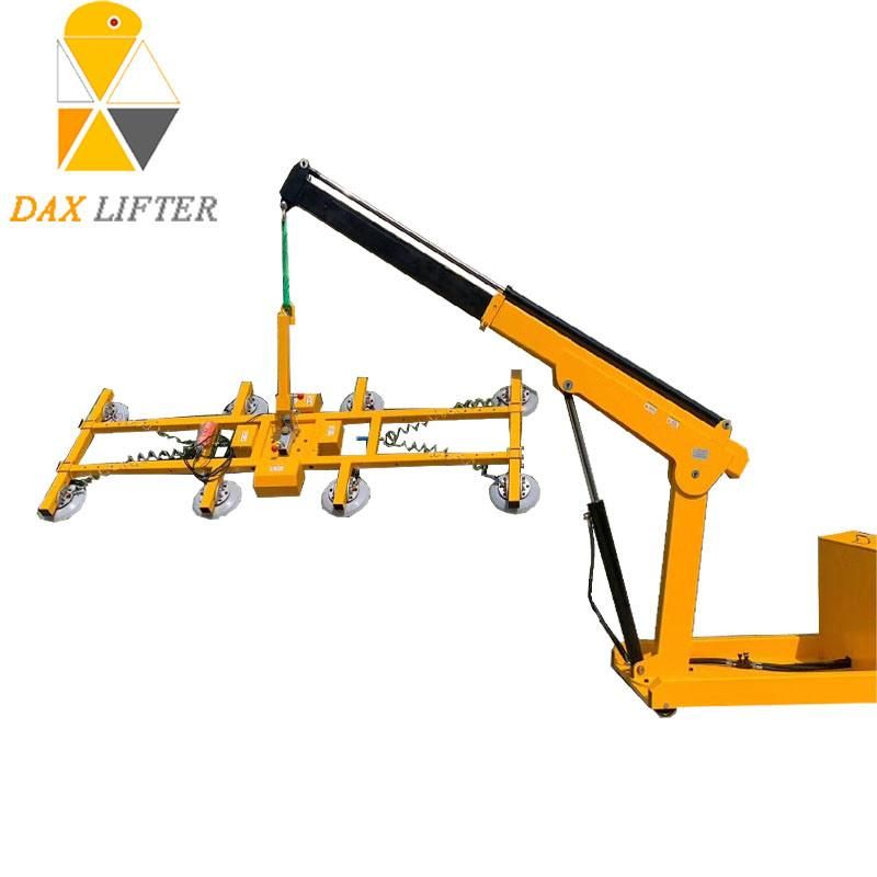 CE Battery Pneumatic Vacuum Lift Suction Cups Glass Lifter for Glass Workshop