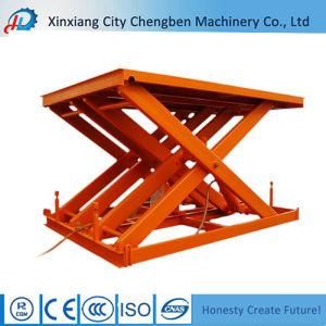 Workshop Used Stationary Hydraulic Scissor Lift for Cargo Lifting