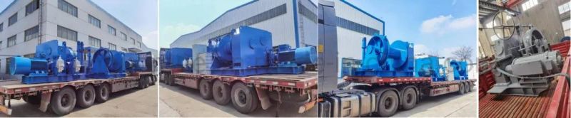 Marine Hydraulic One Drum Towing Winch Diesel Engine Double Power Driven Marine Winch