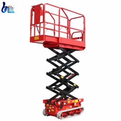 8m 10m 12m 14m Height Hydraulic Electric Stable-Moving Crawler Scissor Lift with CE