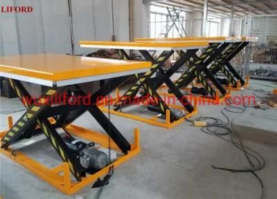 Hw1001 Stationary 1000kg Electric Hydraulic Scissor Lift Table for Sale