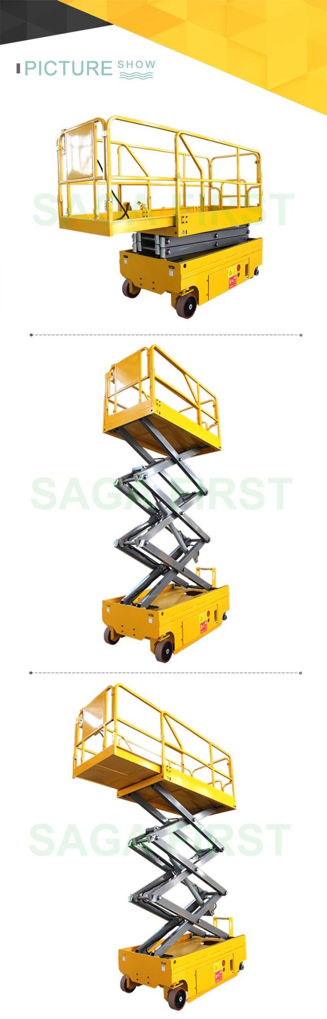 EU Hydraulic Truck Mounted Electric Scissor Lift Machine