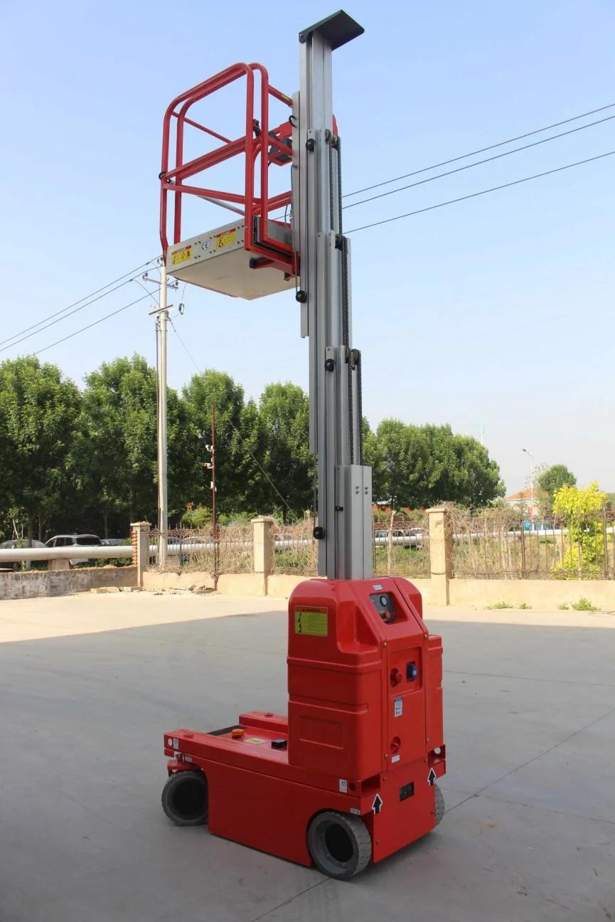 Two Control Panels Easy Operation Self-Propelled Aluminum Alloy Lift Machine