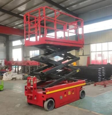 Electric Towable Lift Table Cherry Picker Man Lifter Scissor Lift Cart Mobile Manual Hydraulic Aerial Lift
