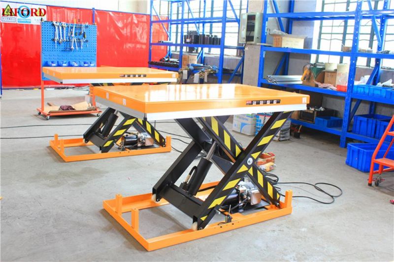 1t Manual Moving Hydraulic Scissor Lift Platform Lift Table Es100L