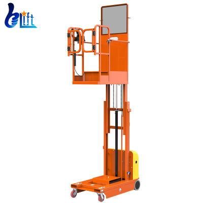 Hydraulic Aerial Work Platforms Warehouse Electric Order Picker Lift