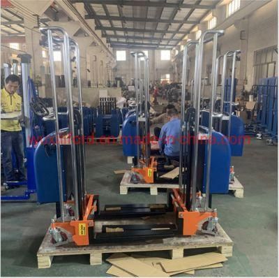 400kg Electric Fork Stacker with Adjustable Forks &amp; 1200mm Lifting Height