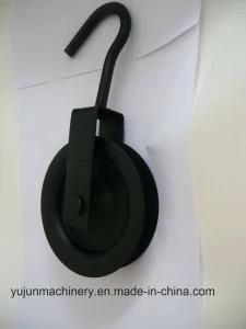 Painted Black Pulley Block for Hemp Rope