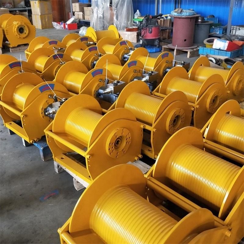 Hydraulic Mini Tractor Dredger Anchor Winch for Lifting and Towing Can Be Customized Sold with Wire Ropes
