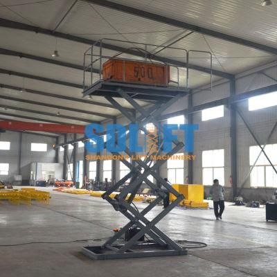 Customized Hydraulic Scissor Underground Warehouse Cargo Lift