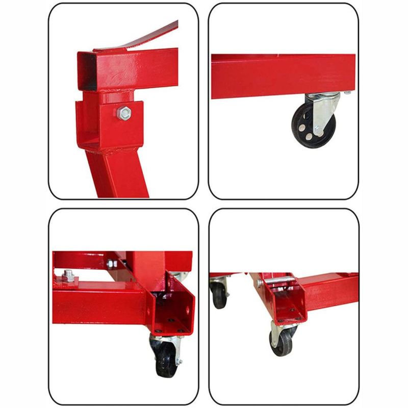 1ton Load Capacity Folding Hydraulic Engine Hoist, Truck Crane, Engine Crane with Wheels and 300-2380mm Lifting Range (38402826A)