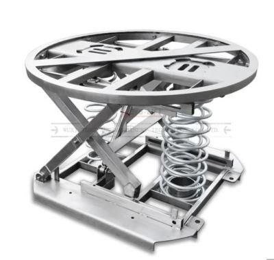 Load Capacity 2000kg Stainless Steel Spring Activated Lift Table Platform