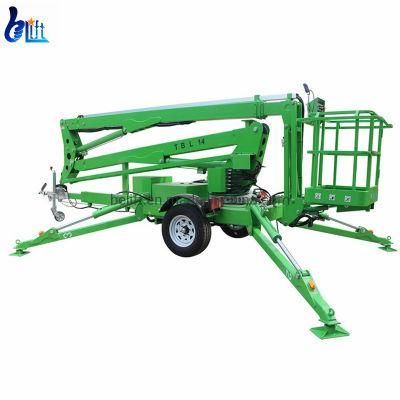 CE Certificate 10-22m Electric Trailer Spider Boom Lift for Sale