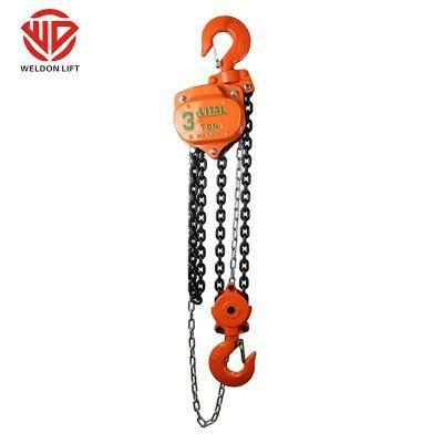 Safety Lifting Tools 2 Ton Chain Hoist Chain Pulley Blocks