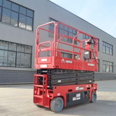 6m~16m Electric Motor Driving Self Propelled Scissor Lift Platform