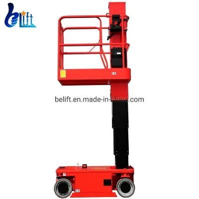 3.6-6m Hydraulic Aerial Man Construction Work Platform Telescopic Electric Vertical Mast Lift