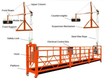 Building Exterior Man Working Platform Hanging Basket Suspended Cradle Building Gondolas