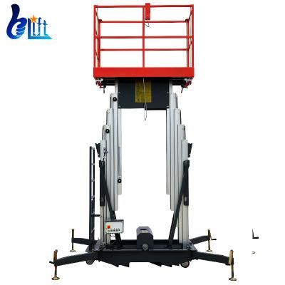 12m 200kg Hydraulic Aluminum Masts Man Lift Platform