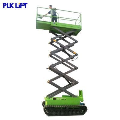 Farm Use Man Aerial Work Platform Rough Terrain Scissor Lift with Outrriggers