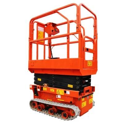 Small Track Scissor Lift Man Lifting Crawler Lift