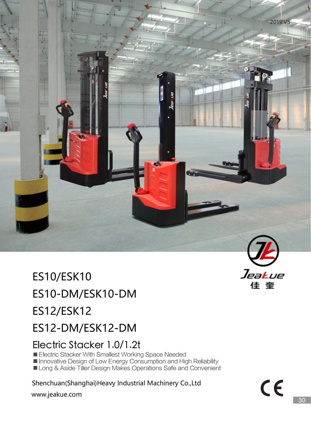 China Cheap 1.2 Ton Hydraulic Forklift Hand Pallet Stacker Electric