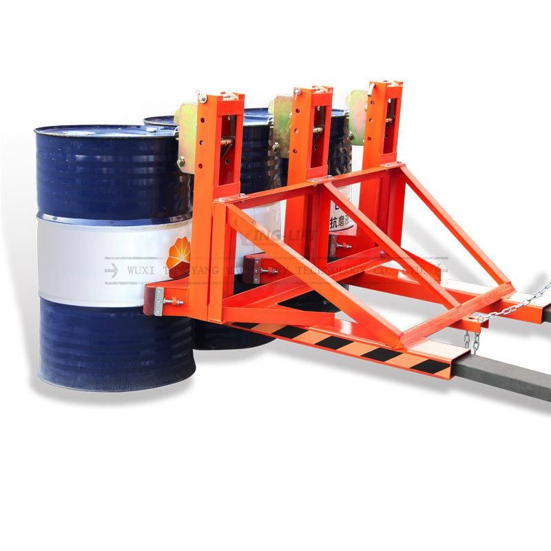 Dg1500A Forklift Mounted Drum Grabber Single Eagle-Grip Three Drums Drum Grabber Load Capacity 500kgx3