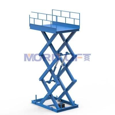 CE Approved Workshop Crane Morn Plywood Case Hydraulic Goods Scissor Lift Platform