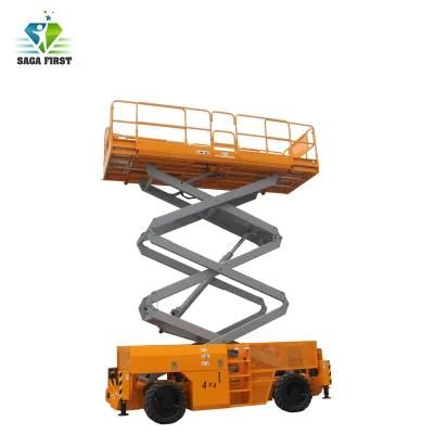 10m Rough Terrain Diesel Power Self-Propelled Scissor Lift