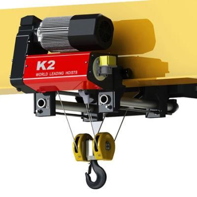 High Quality Dyk2102 Low Headroom Wire Rope Hoist European Type Electric Lifting Equipment