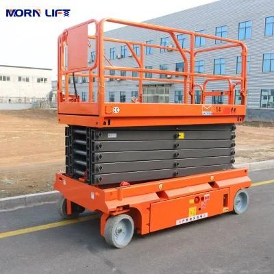 Battery Power 16 M Work Platform Mobile Aerial Scissor Lift
