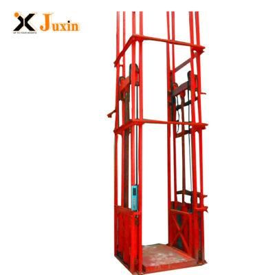 Warehouse Guide Rail Chain Cargo Pallet Freight Elevator Goods Lift