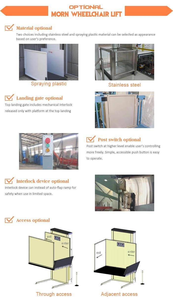 China Residential Elevators Manufacturer 2m Small Home Elevator Lift