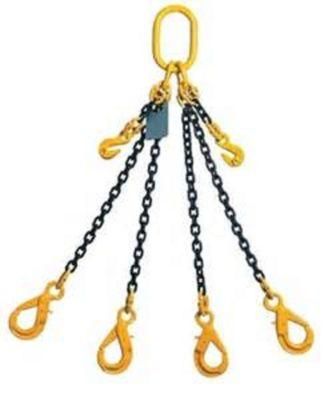 9mm 4-Legs Lifting Chain Sling with Clevis Sling Hook