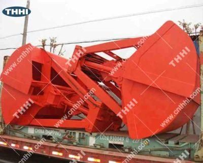 Wireless Remote Control Hydraulic Bulk Cargo Crane Use Grab