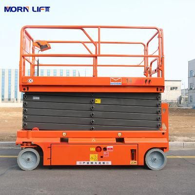 Warehouse Crane 8 M Hydraulic Scissor Platform Aerial Man Lift