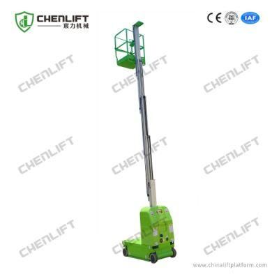 6m Single Mast Aluminum Aerial Lift Platform Electric Vertical Lift with CE