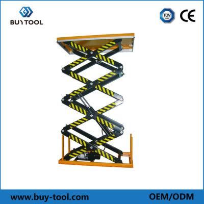Hydraulic Electric Four Layers Lifting Scissor Lift Table