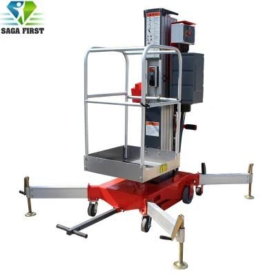 EU Us Standard 6-24m Mini Movable Hydraulic Portable Aluminum Man Lift