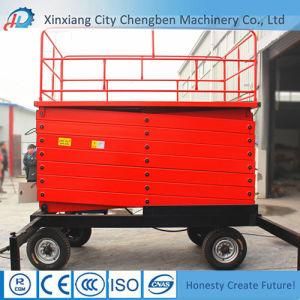 Manual Scissor Type Portable Hydraulic Lift with Bigger Platform