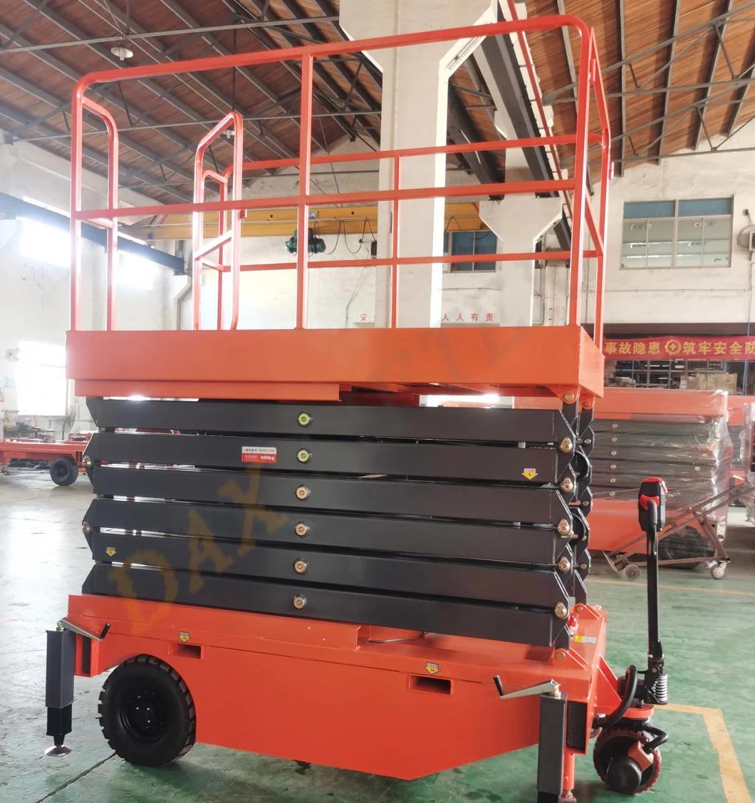 Good Price Full Electric Hydraulic Mobile Vertical Simple Scissor Lifting