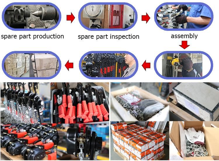 Dele Manufacture Hoist Price Dh Type 0.75t Manual Lever Hoists and Chain Hoist