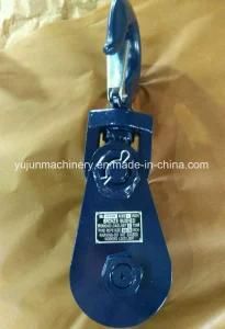 H418 Series Snatch Block Cable Pulley with Forged Shackle or Hook